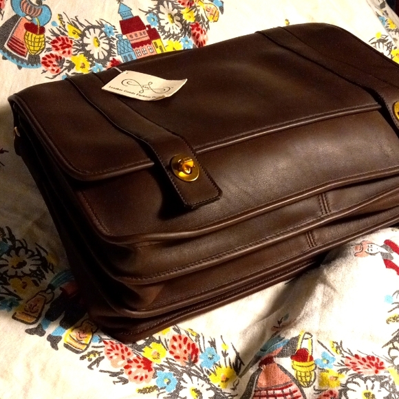 Kani Leather Trio Compartment Briefcase - Picture 2 of 10